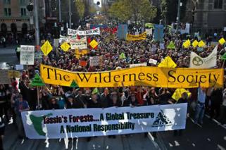 Image of 15,000 strong Melbourne Crowd