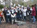 Image of
group before placing kodama in forest