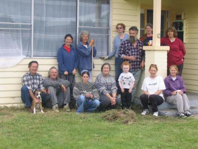 Gang posing in front of new C.E.C.